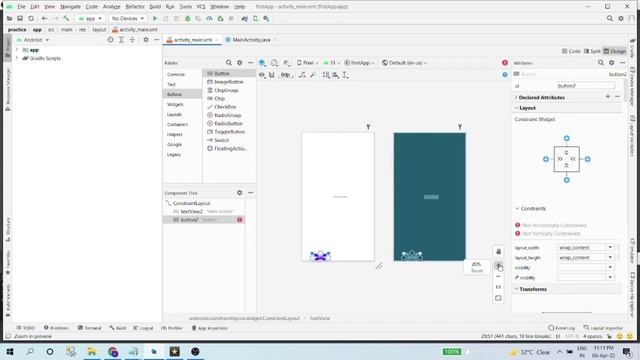 First app in android studio : Android java programming tutorial #android #androidapp