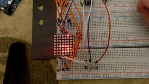 Игра змейка на Arduino Uno с экраном 8 на 8.