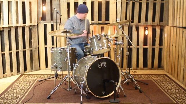 DW Performance Maple Gun Metal Glass Drum Set - 22, 12, 16 смотреть онлайн