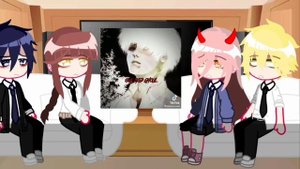 Chainsaw man react to Ken Kaneki | Tokyo Ghoul | Gacha club