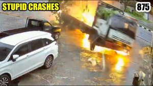 Stupid crashes 875 April 2024 car crash compilation