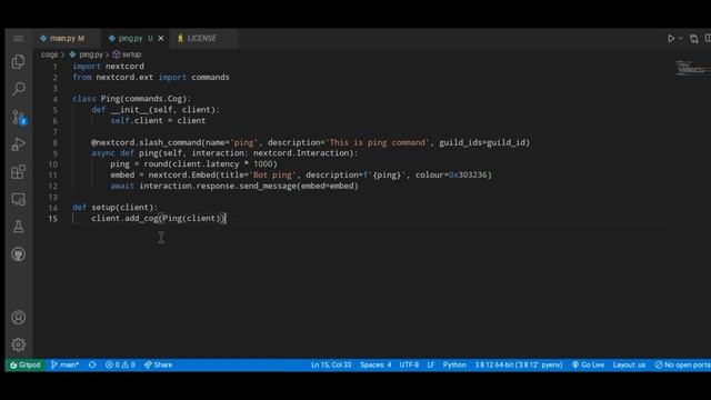 [ Cogs ] How to make Discord bot using python | Making Cogs | in Hindi