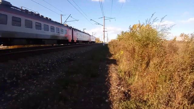 Электропоезд ЭП3Д-0063 сообщением Партизанск-Владивосток. смотреть онлайн