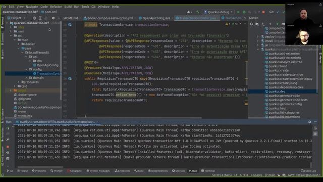 BFF em Quarkus com Redis e Kafka смотреть онлайн