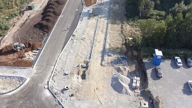 Екатеринбург,район Широкая речка, строительства дороги к Образовательному центру.10.08.22 смотреть онлайн