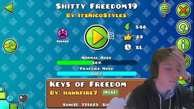 ? FREEDOM19 46% (SHITTY) [#7] | Geometry Dash смотреть онлайн