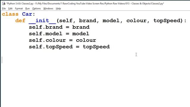 Creating "Classes & Objects" in Python