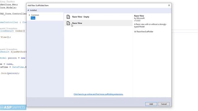 Call Controller using jQuery AJAX in ASP.Net Core MVC смотреть онлайн