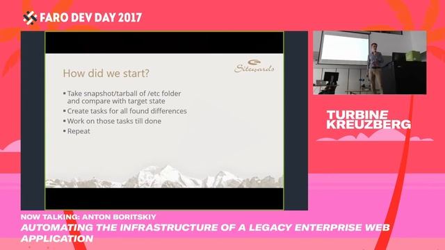 Faro Dev Day 2017: Automating the legacy enterprise infrastructure (Anton Boritskiy) смотреть онлайн