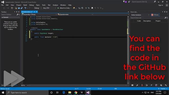 How to make a simple Speedometer with → Unity3D ←