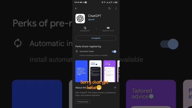 chat gpt  has launched their app on play store