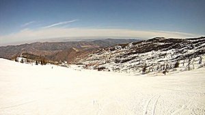 горнолыжный курорт -Гладенькая (быстрый спуск)