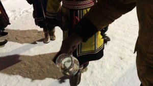 Обряд поклонения духам огня и воды на Таймыре