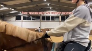 Моя вторая тренировка занятий конным спортом