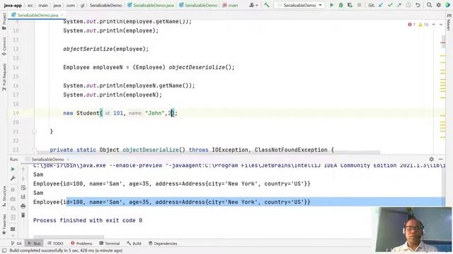 Java class Serialization & De-serialization | Java record Serialization & De-serialization смотреть онлайн
