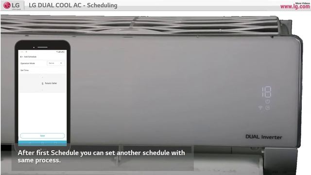[LG ThinQ App] - Air conditioner Scheduling смотреть онлайн
