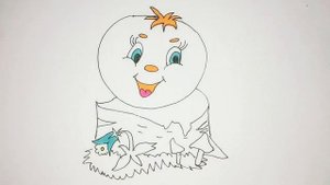 Как нарисовать колобка из сказки - How to draw a kolobok from a fairy tale