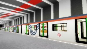 НОВАЯ ЛИНИЯ МЕТРО В РОБЛОКСЕ! 81-775/776 уезжает со станции "Бачуринская" Троицкой линии