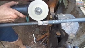 Укорачивание моста и полуосей,нарезка шлицов УШМ.Строительство трактора.How to shorten the bridge.