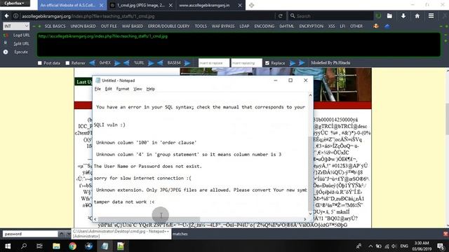 SQLi + LFI to RCE  using Malicious Image Upload (POST)