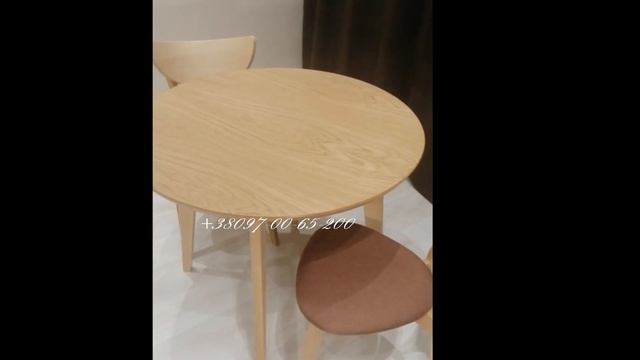 Стол круглый 90 Модерн со стульями Бук 12stuliev Мелитополь Мебель смотреть онлайн