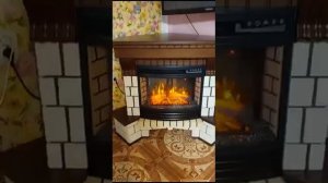 Угловой электрокамин InterFlame Экстер с очагом Panoramic 25 LED FX Тёмный дуб
