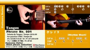 Tangos No.004 Spanish Flamenco Guitar TAB & Play Slowly♪ タンゴ NO.004 タブ譜付 スパニッシュ フラメンコギター