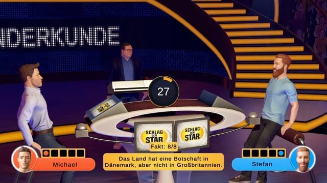 Ich Spiele das erste mal Schlag den Star das 2. Spiel / Spiel 1 Länderkunde