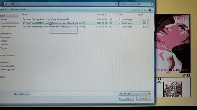 C64 Commodore 64 Artworx strip poker смотреть онлайн