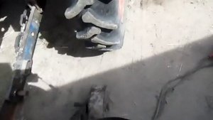Установка опорных колёс на ботва косилку