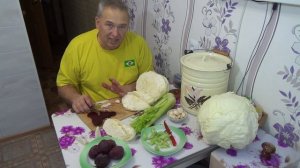 Капуста по-гурийски. Она же по-грузински. Маринованная со свёклой.