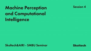 Machine Perception and Computational Intelligence Seminar (Sesssion 4)