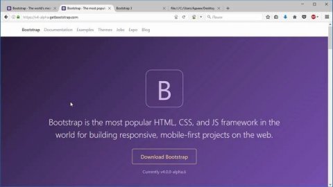 Урок 1. Фреймворк Bootstrap 4. Что такое Bootstrap. Отличия Bootstrap 3 от Bootstrap 4. Уроки