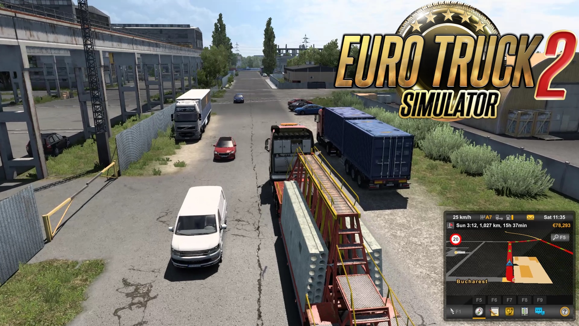 Перевозка бетонных плит - Часть 1 | Euro Truck Sim 2 | Logitech G29