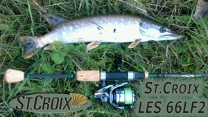 Обзор кастомного St.Croix Legend Elite LES66LF2 на микро реке, с двух попыток и одного постскриптума