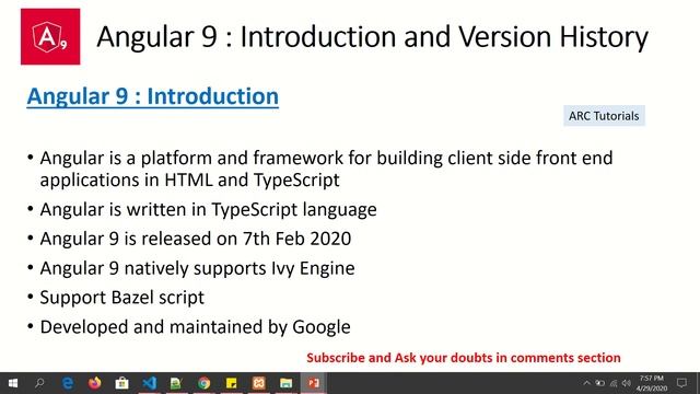 Angular 9 Tutorial For Beginners #1 - Introduction and Version History