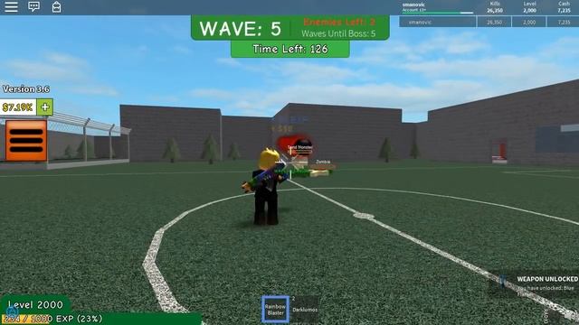 Roblox Zombie Attack - Level 2,000! смотреть онлайн