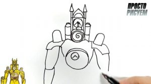 Как нарисовать Титан КЛОКМЕН из скибиди туалет мультивселенная
