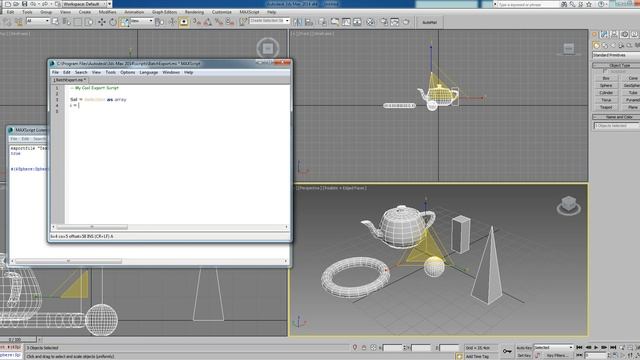 3ds Max 2014 - MaxScript: Writing a Batch Export Script. смотреть онлайн