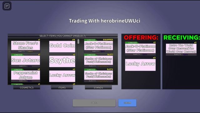 TRADING MY JACK SP AND 3 LUCKY FOR THIS... W/F/L YBA TRADE смотреть онлайн