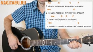 КиШ - "Камнем по голове". Аккорды в Am и легкие в Em. Разбор | Песни под гитару - Nagitaru.ru