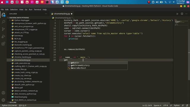 Chrome forensics using python3 смотреть онлайн