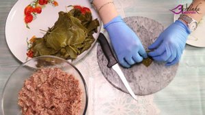 Вкусная долма из виноградных листьев
