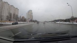 Москва Киевское шоссе. 25.02.2024. +1°🌨️