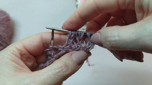 Простой ажурный узор спицами. Легкий ажур для свитеров-паутинок из мохера. Ажурный узор спицами