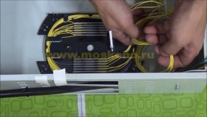 Прокладка волоконно-оптического кабеля, сварка 96 портовой оптической панели FC/UPC в ЦОДе