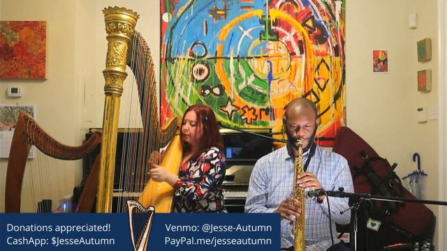 Jesse Autumn, Double Strung Harp & Scott Johnson, Saxophone - HarpStream live from New Orleans смотреть онлайн