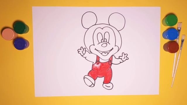 How to draw a Mickey Mouse easy смотреть онлайн