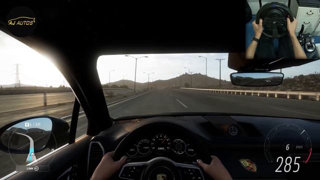 2018 Porsche Cayenne Turbo - Forza Horizon 5 Thrustmaster T300RS Gameplay смотреть онлайн