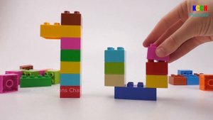 Учим цифры от 1 до 20 для детей | Учим Цвета с Кубиками Лего Дупло | Делаем Огромные Цифры с Лего